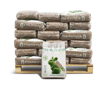 Palet de 42 sacos de pellet BIOFORESTAL