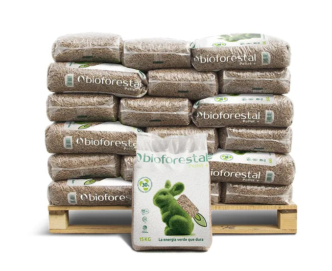 Palet de 42 sacos de pellet BIOFORESTAL
