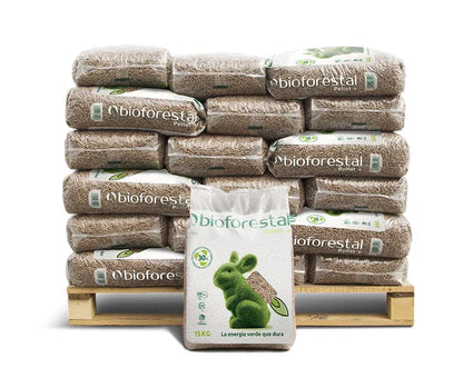 Palet de 42 sacos de pellet BIOFORESTAL