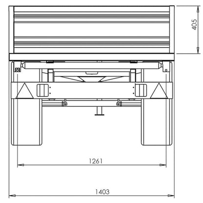 Remolque agricola basculante para tractor DELEKS RM14-T3H
