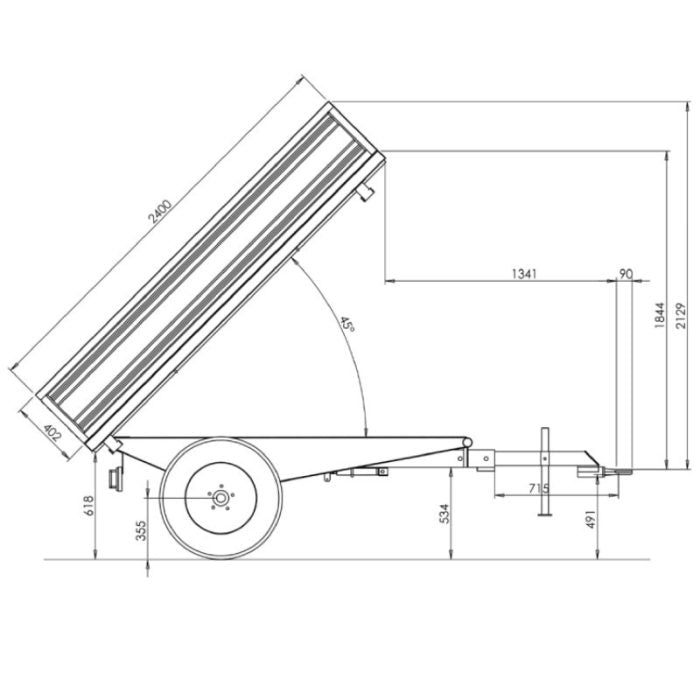 Remolque agrícola Deleks RM14-T3S / H